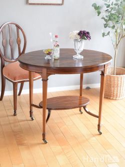 アンティーク家具 アンティークのテーブル 英国アンティークのサイドテーブル、エドワーディアンスタイルのオケージョナルテーブル