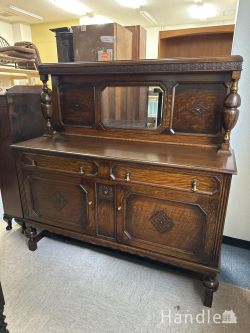 到着予定商品 アンティークのサイドボード アンティーク　ミラーバックサイドボード