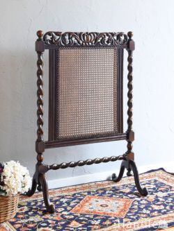 アンティーク家具 その他 アンティーク家具 イギリスから届いたおしゃれな間仕切り家具、オーク材のアンティークファイヤースクリーン