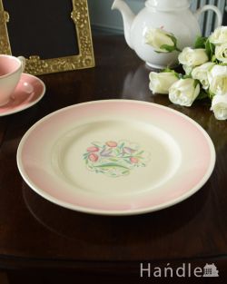 アンティーク雑貨 アンティーク食器 スージークーパー（Susie Cooper）のドレスデンスプレイ、アンティークプレート