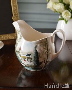 アンティーク雑貨 アンティーク食器 イギリスのアンティーク食器、ジョンソンブラザーズ（dream town）のウォータージャグ