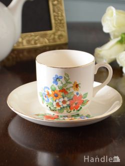 アンティーク雑貨 アンティーク食器 イギリスのアンティーク食器、Morley Ware(モーリーウェア)のカップ&ソーサー