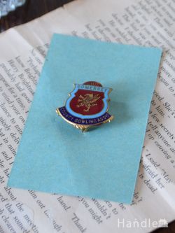 アンティーク雑貨 アンティークブローチ イギリスのアンティークアクセサリー、紋章がデザインされたアンティークブローチ(SOMERSET)