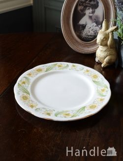 アンティーク雑貨 アンティーク食器 イギリスのアンティーク食器、ダッチェス(DUCHESS)グリーンスリーブスシリーズのプレート