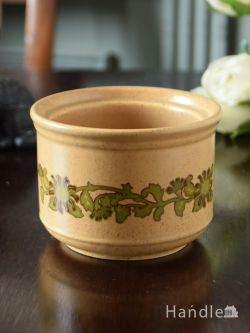 アンティーク雑貨 アンティーク食器 イギリスのおしゃれなアンティーク食器、大きなお花の模様のKiln Craft(キルンクラフト)のシュガーボウル
