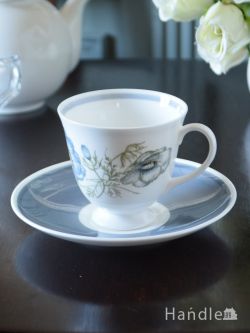 アンティーク雑貨 アンティーク食器 スージークーパー(Susie Cooper)のビンテージ食器、グレンミストのカップ&ソーサー