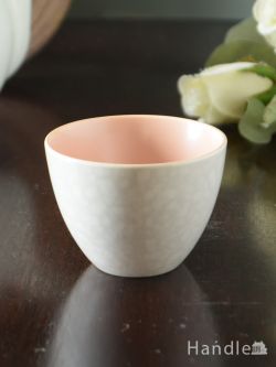 アンティーク雑貨 アンティーク食器 イギリスのアンティーク食器、プール・ポタリーのTwintone（Peach Bloom & Seagull）のシュガーボウル
