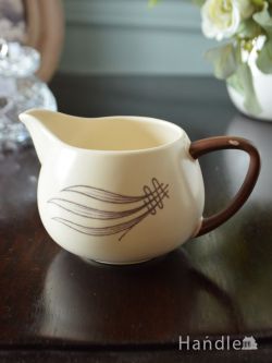 アンティーク雑貨 アンティーク食器 英国のアンティーク陶磁器、カールトンウェア（Carlton Ware）のWindsweptシリーズのミルクピッチャー
