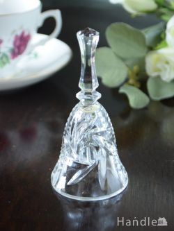 アンティーク雑貨 アンティーク 雑貨のガラス小物 アンティークのおしゃれなベル、プレスドグラスの可愛くて小さなベル