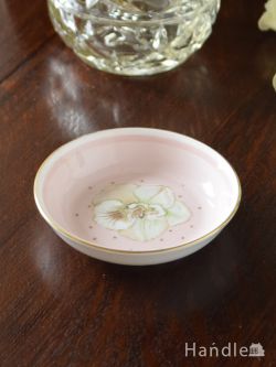 アンティーク雑貨 アンティーク食器 スージークーパー（Susie Cooper）のビンテージ食器、アザレアのプレート（ピンク）