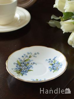 アンティーク雑貨 アンティーク食器 イギリスで見つけたアンティークの食器、Regency（リージェンシー）のプレート(勿忘草) 