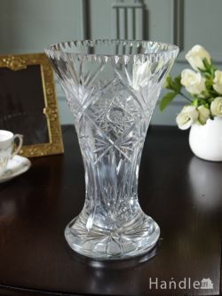 アンティーク雑貨 アンティーク花瓶 アンティークの花瓶、イギリスで見つけたガラスのフラワーベース