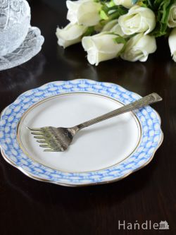 アンティーク雑貨 アンティーク食器 英国シルバーのカトラリー、アンティークシルバープレートのオイルサーディンフォーク