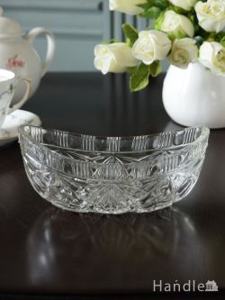 アンティーク雑貨 サラダボウル アンティーク アンティークのガラス雑貨、イギリスから届いた美しいボウル