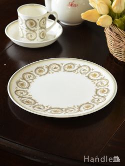 アンティーク雑貨 アンティーク食器 スージークーパー（Susie Cooper）ヴェネツィア（Venetia）のアンティークプレート 