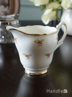アンティーク雑貨 アンティーク食器 イギリスのアンティーク食器、Argyle Bone Chinaのミニ薔薇のミルクポット