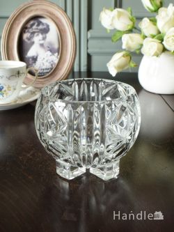 アンティーク雑貨 アンティーク食器 イギリスから届いたアンティークガラスの器、プレスドグラスのガラスボウル