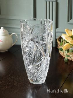 アンティーク雑貨 フラワーベース・花瓶アンティーク アンティークガラスの花瓶、イギリスで見つけたおしゃれなフラワーベース 