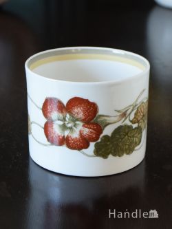 アンティーク雑貨 アンティーク食器 スージークーパー(Susie Cooper)のおしゃれなビンテージ食器、ナスタチウムのシュガーボウル
