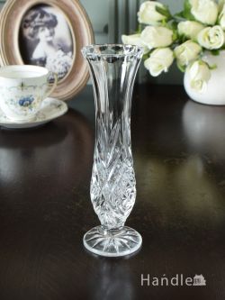 アンティーク雑貨 フラワーベース・花瓶アンティーク アンティークのフラワーベース、プレスドグラスの花器