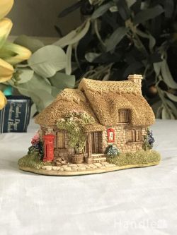 アンティーク雑貨 アンティークオブジェ 真っ赤なポストがとっても可愛いミニチュアハウス、Lilliput Lane(リリパット レーンのお家