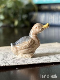 アンティーク雑貨 アンティークオブジェ イギリスで見つけたWADE社のビンテージ陶器、Whimsiesシリーズのフィギア（カモ）