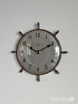 アンティーク雑貨 その他アンティーク雑貨 イギリスから届いたアンティークのおしゃれな壁掛け時計、SMITHのウォールクロック