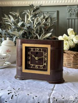 アンティーク雑貨 その他アンティーク雑貨 イギリスから届いたビンテージ時計、SMITH社のおしゃれな置時計