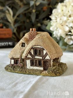 アンティーク雑貨 アンティークオブジェ Lilliput Laneリリパットレーンの可愛い家、チューダー様式の茅葺屋根のお家