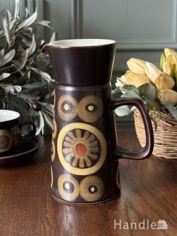 アンティーク雑貨 アンティーク食器 イギリスから届いたDenby（デンビー）のピッチャー、アラベスク ARABESQUEのビンテージウォータージャグ