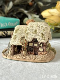 アンティーク雑貨 アンティークオブジェ 水車のあるチューダー様式の茅葺屋根のお家、Lilliput Laneリリパットレーンの可愛い家