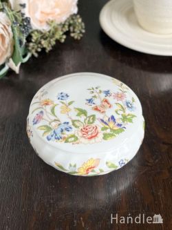 イギリスから届いたビンテージのエインズレイ、 COTTAGE GARDEN（コテージガーデン）のトリンケットボックス(m-9458-z)