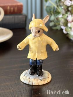 アンティーク雑貨 アンティークオブジェ ロイヤルドルトン（ROYAL DOULTON）のバニキンズ、ビンテージのフィギュリン（RAINY  DAY）