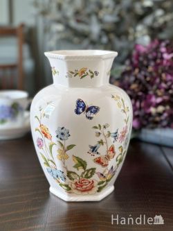 アンティーク雑貨 アンティーク花瓶 イギリスから届いたエインズレイの花瓶、コテージガーデン（COTTAGE GARDEN）のフラワーベース