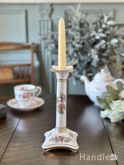 コールポート(COALPORT)のMING ROSEシリーズ、英国ビンテージボーンチャイナのキャンドルスタンド(m-9380-z)