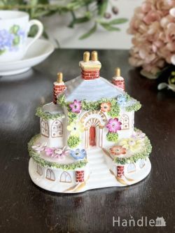 英国コールポートの「Keeper’s Cottage」、陶磁器で出来たアンティークのオブジェ(h-1229-z)