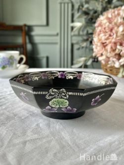 アンティーク雑貨 アンティーク食器 イギリスから届いたシェリーのアンティークボウル、アールヌーボーデザインがおしゃれなViolette