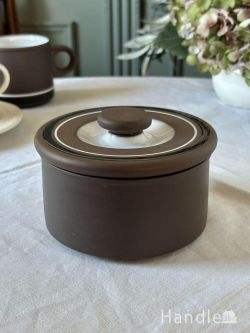 アンティーク雑貨 アンティークキャニスター イギリスから届いたホーンジー（HORNSEA)のおしゃれな食器、コントラスト（Contrast）のビンテージキャニスター