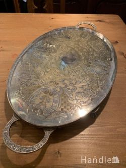 到着予定商品  アンティ―クシルバープレートトレイ