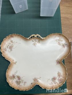 到着予定商品  アンティ―ク　リモージュ窯蝶型大皿