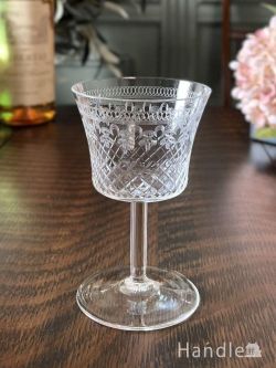 アンティーク雑貨 アンティーク食器 英国アンティークのPall Mallガラス、Lady Hamiltonのクリスタルグラス
