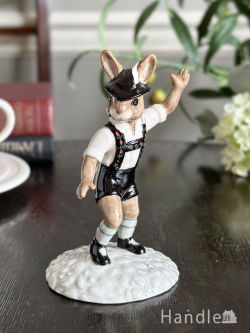 アンティーク雑貨 アンティークオブジェ 2001年限定バニキンズ「TYROLEAN DANCER」、ロイヤルドルトンのビンテージフィギュリン