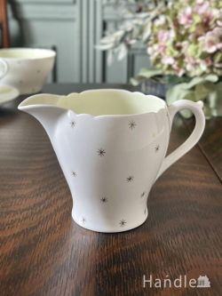アンティーク雑貨 アンティーク食器 シェリー窯のアンティークミルクピッチャー、北極星「Pole Star」が描かれた美しい食器