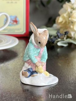 アンティーク雑貨 アンティークオブジェ ロイヤルドルトン（ROYAL DOULTON）のバニキンズ、ビンテージのフィギュリン（Girl Skater）