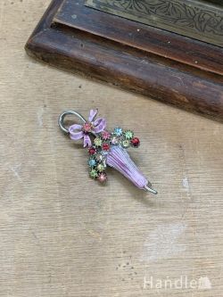 到着予定商品  アンティ―ク傘ブローチ