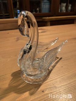 到着予定商品 アンティークプレスドグラス スワン