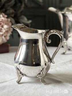 アンティーク雑貨 アンティーク食器 猫足が美しいアンティークのピッチャー、英国アフタヌーンティー用の可愛い食器