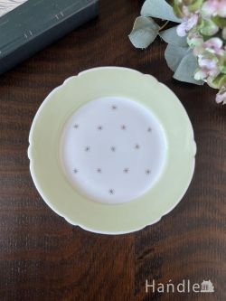 アンティーク雑貨 アンティーク食器 小さなお星さまが輝くデザインのアンティーク食器、シェリーの北極星「Pole Star」のプレート