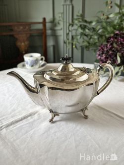 アンティーク雑貨 アンティーク食器 英国のアンティークシルバープレート、シェフィールドのティーポット
