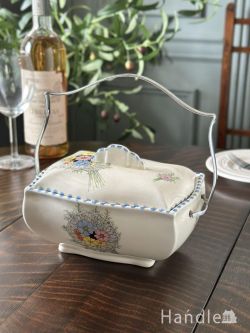 アンティーク雑貨 アンティーク食器 アールデコスタイルのアンティーク食器、パロット・アンド・ カンパニーのテリーヌポット